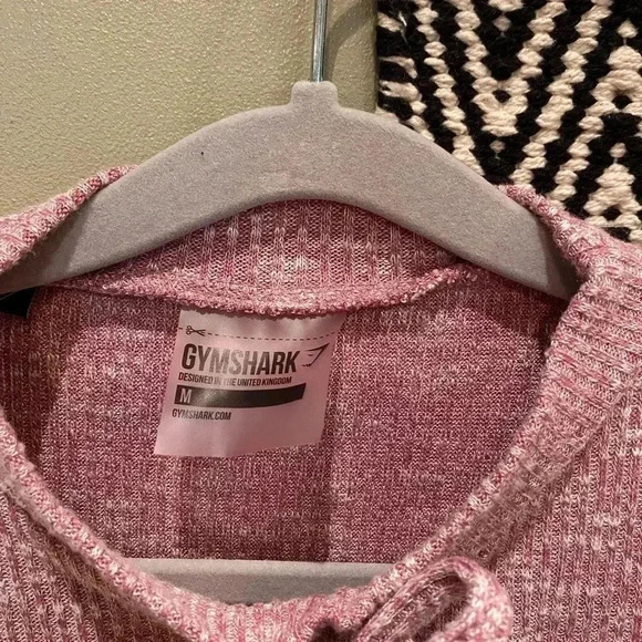 GYMSHARK PINK CROP TANK TOP M - Picture 2 of 4